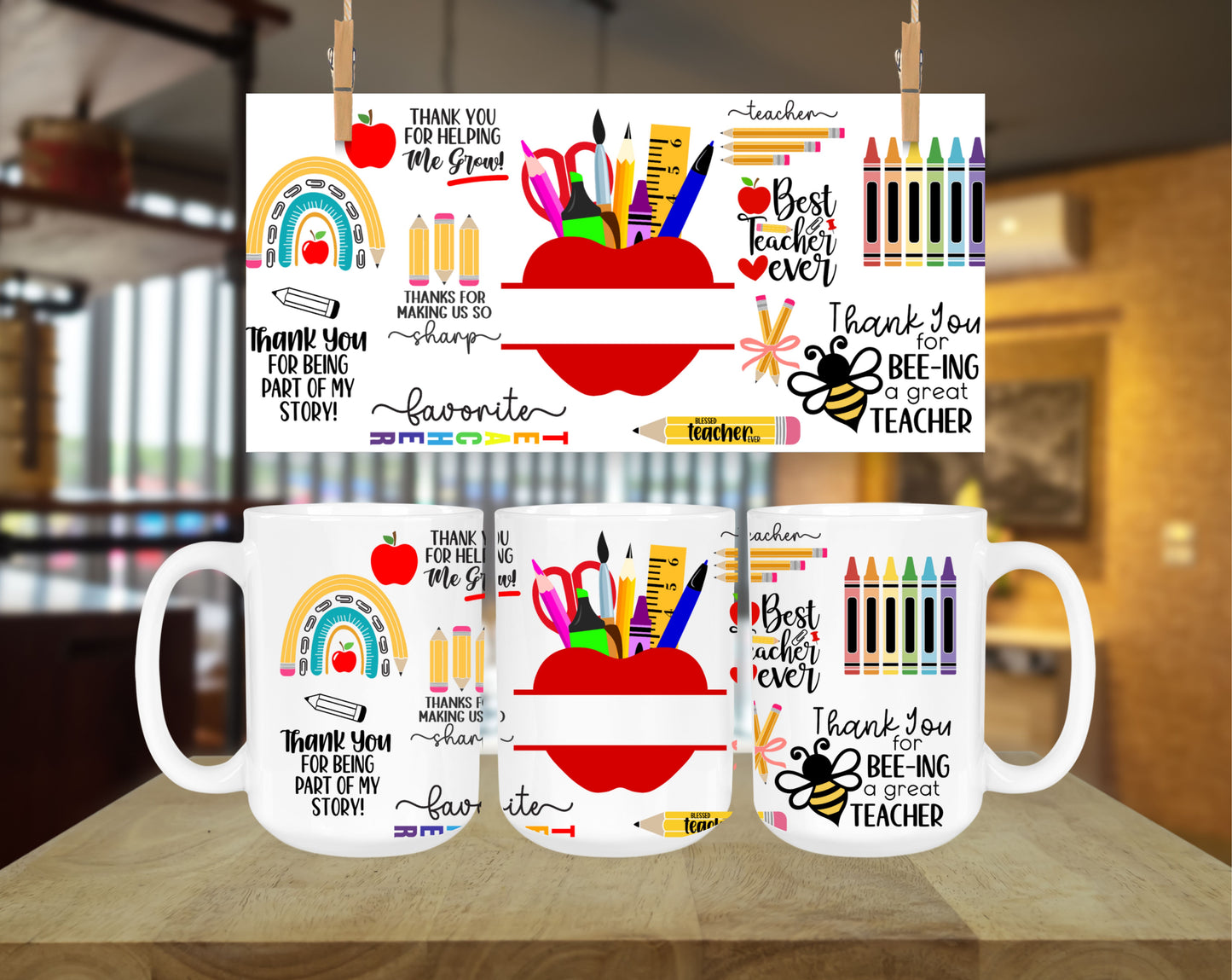 Customized Ceramic Mugs - 15oz