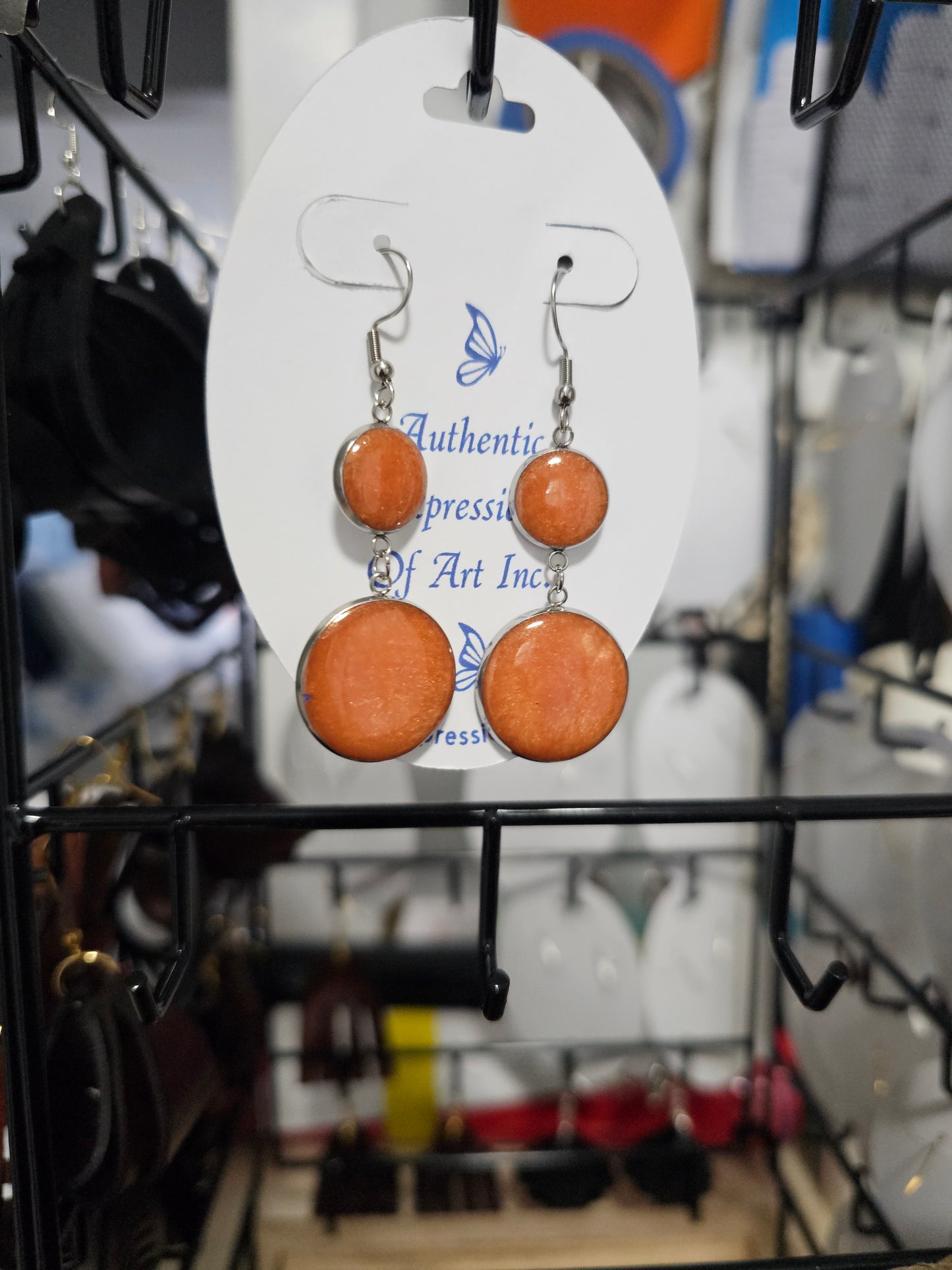 Resin Drop Earrings