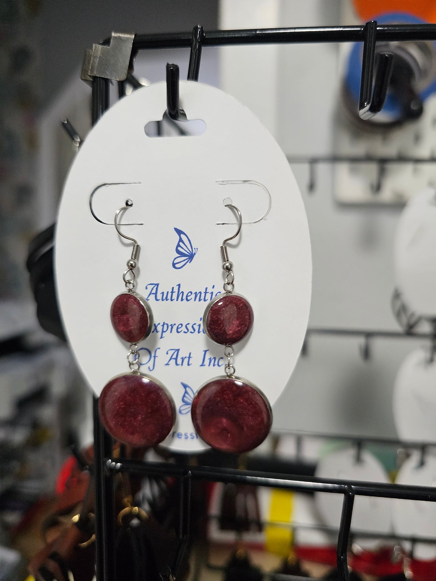 Resin Drop Earrings