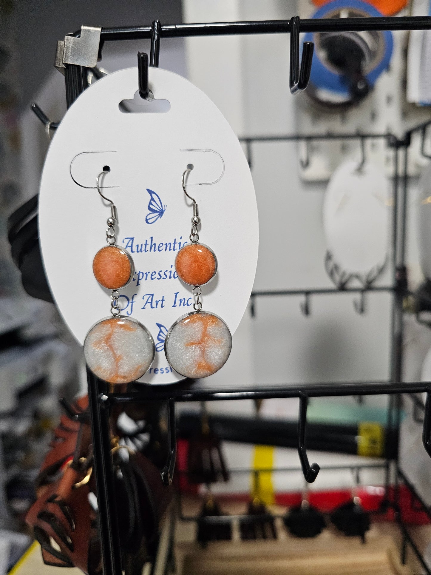 Resin Drop Earrings