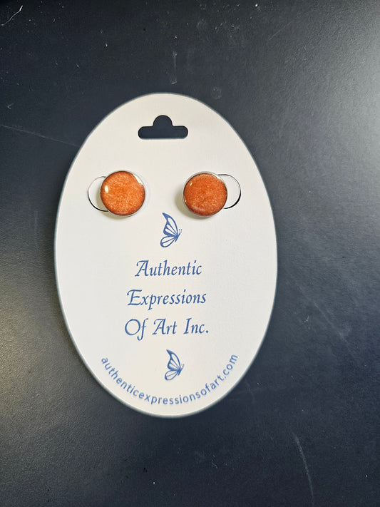 Resin Stud Earrings