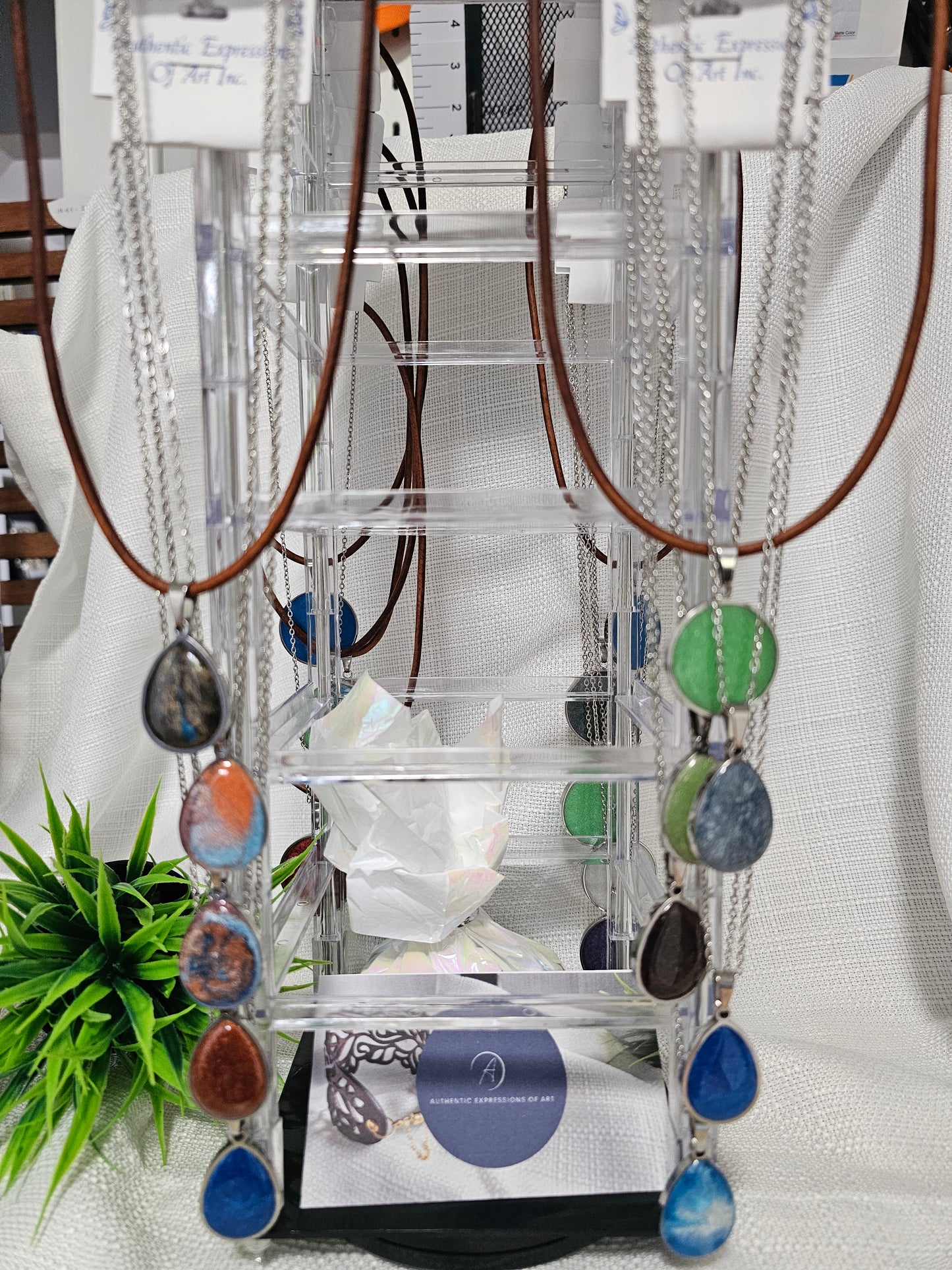 Resin Pendant Necklaces