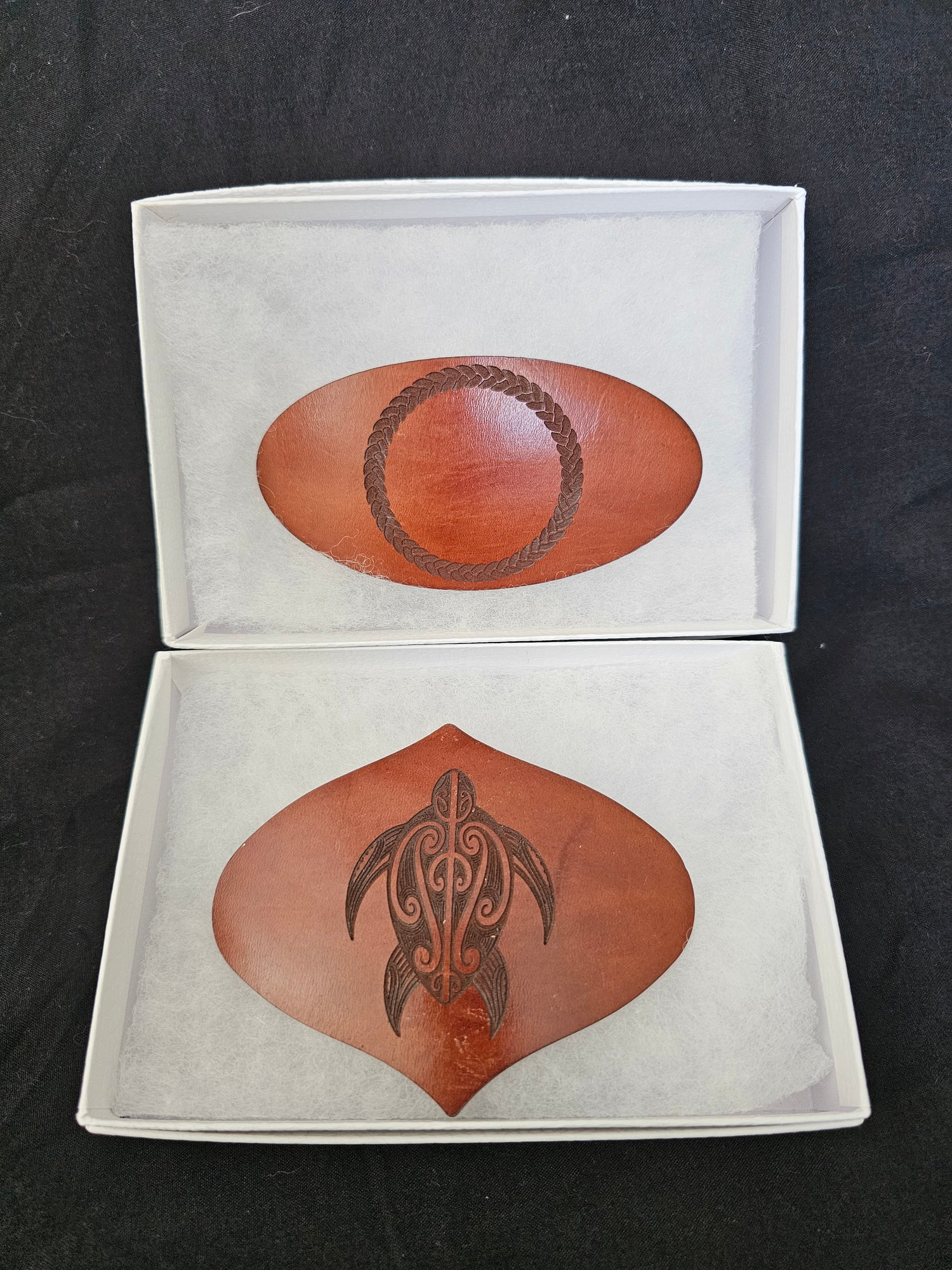 Leather Hair Barrettes