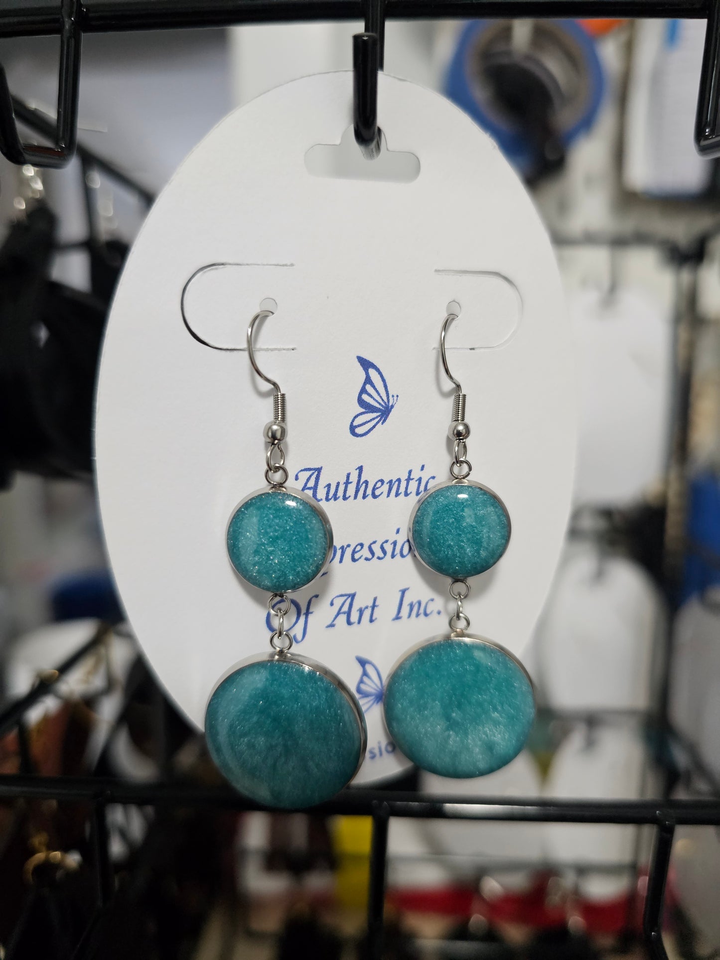 Resin Drop Earrings