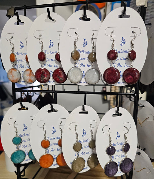 Resin Drop Earrings