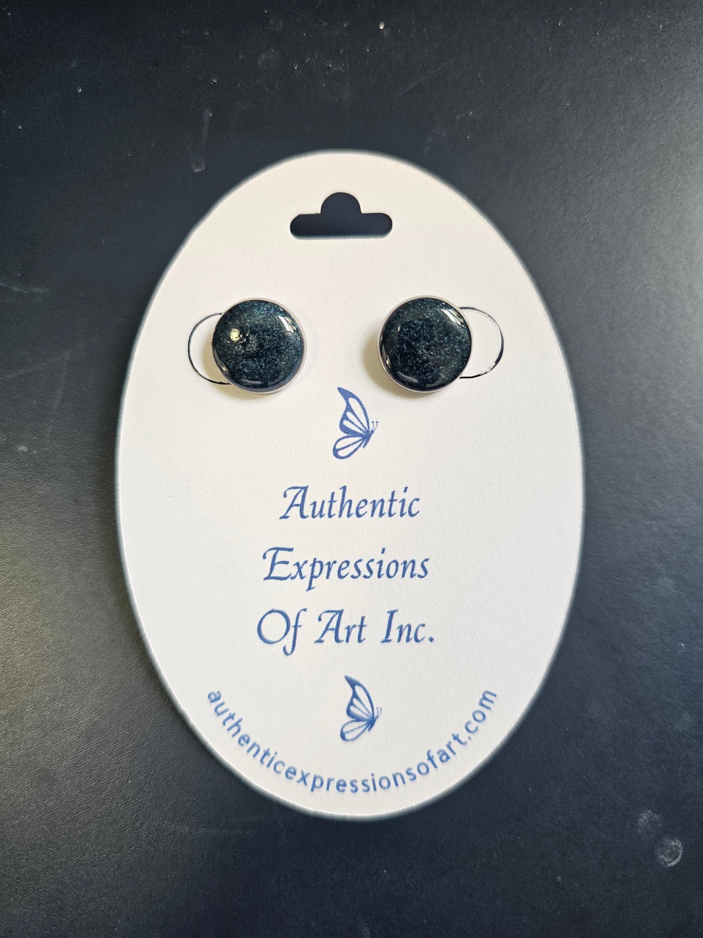 Resin Stud Earrings