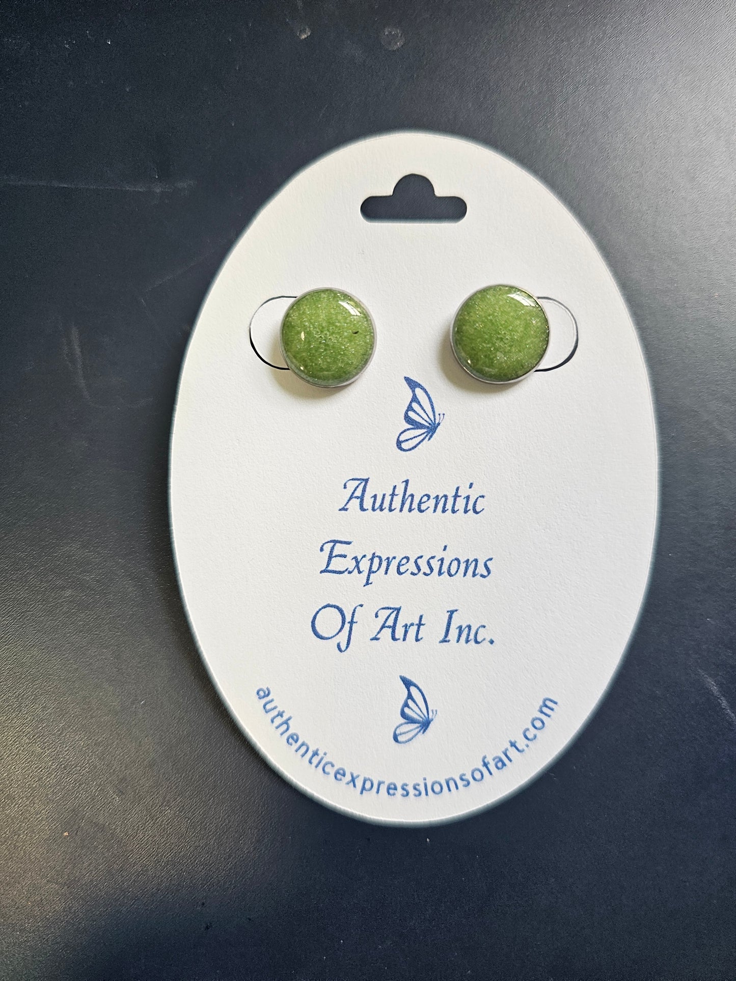 Resin Stud Earrings