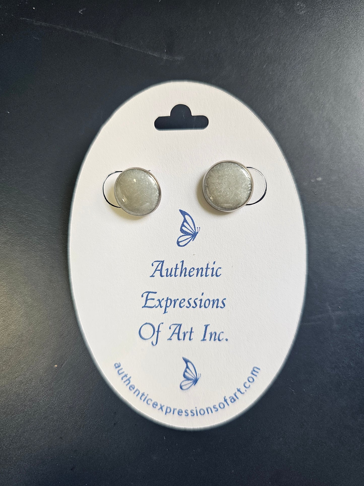 Resin Stud Earrings