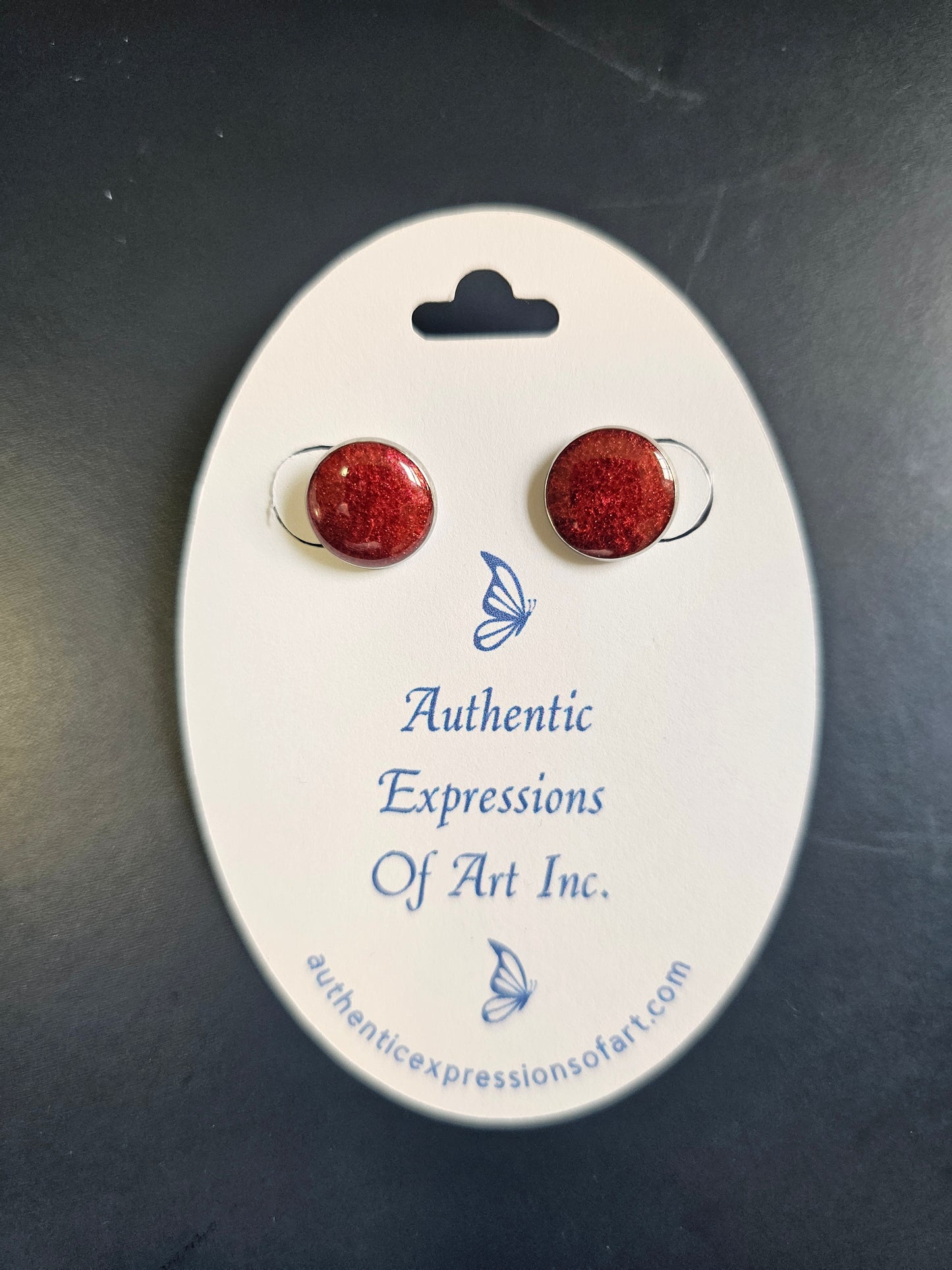 Resin Stud Earrings