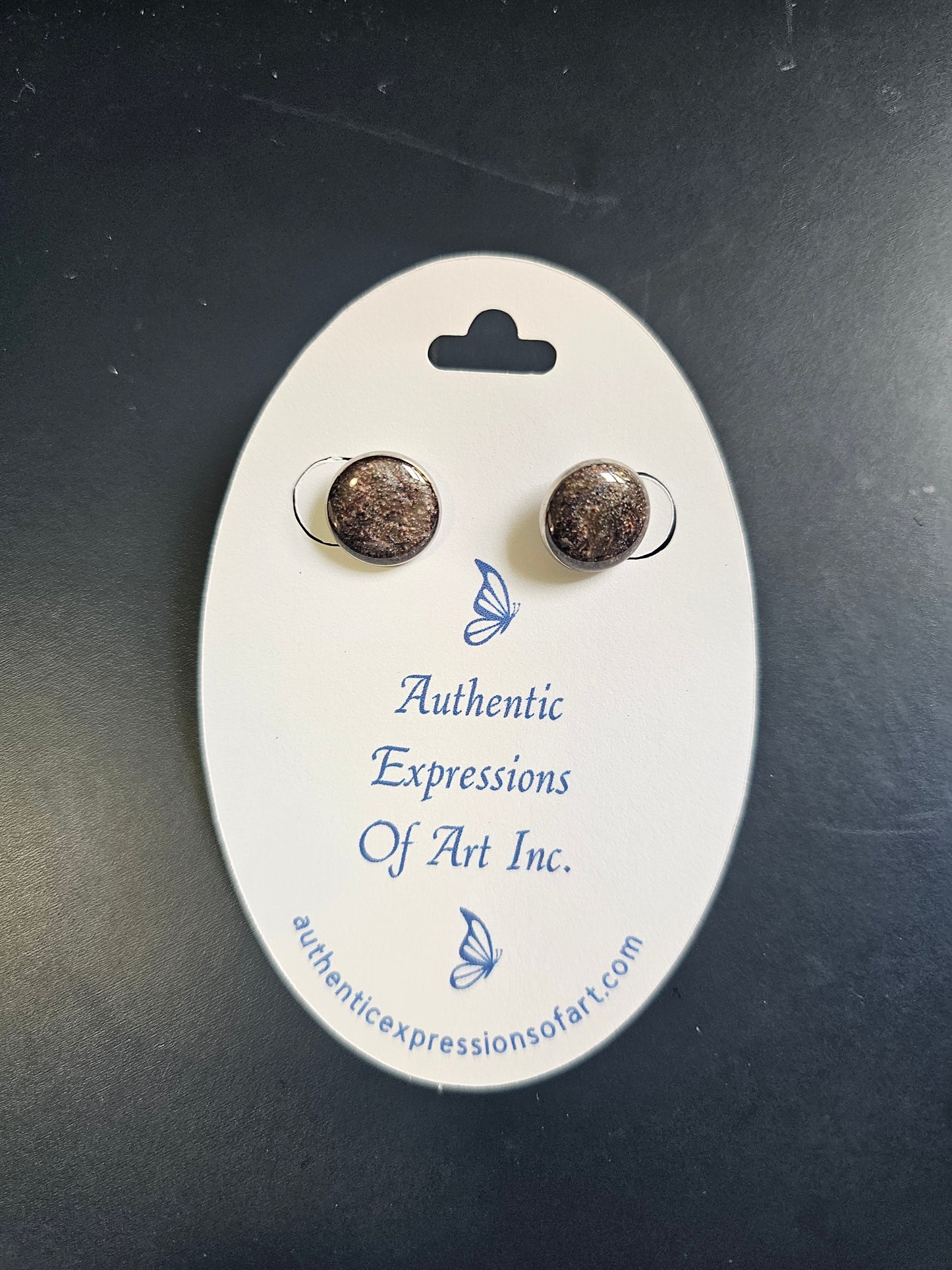Resin Stud Earrings