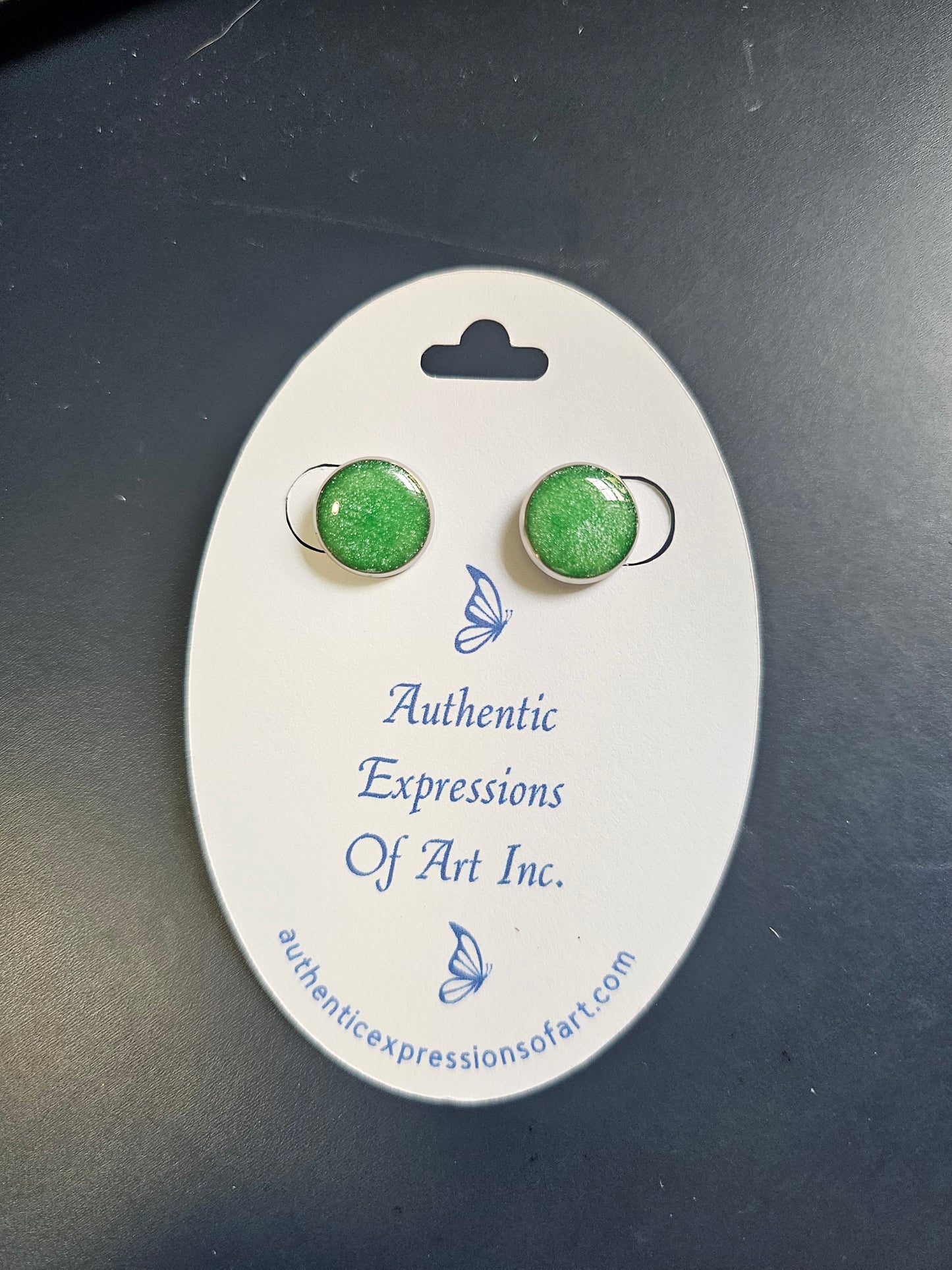 Resin Stud Earrings
