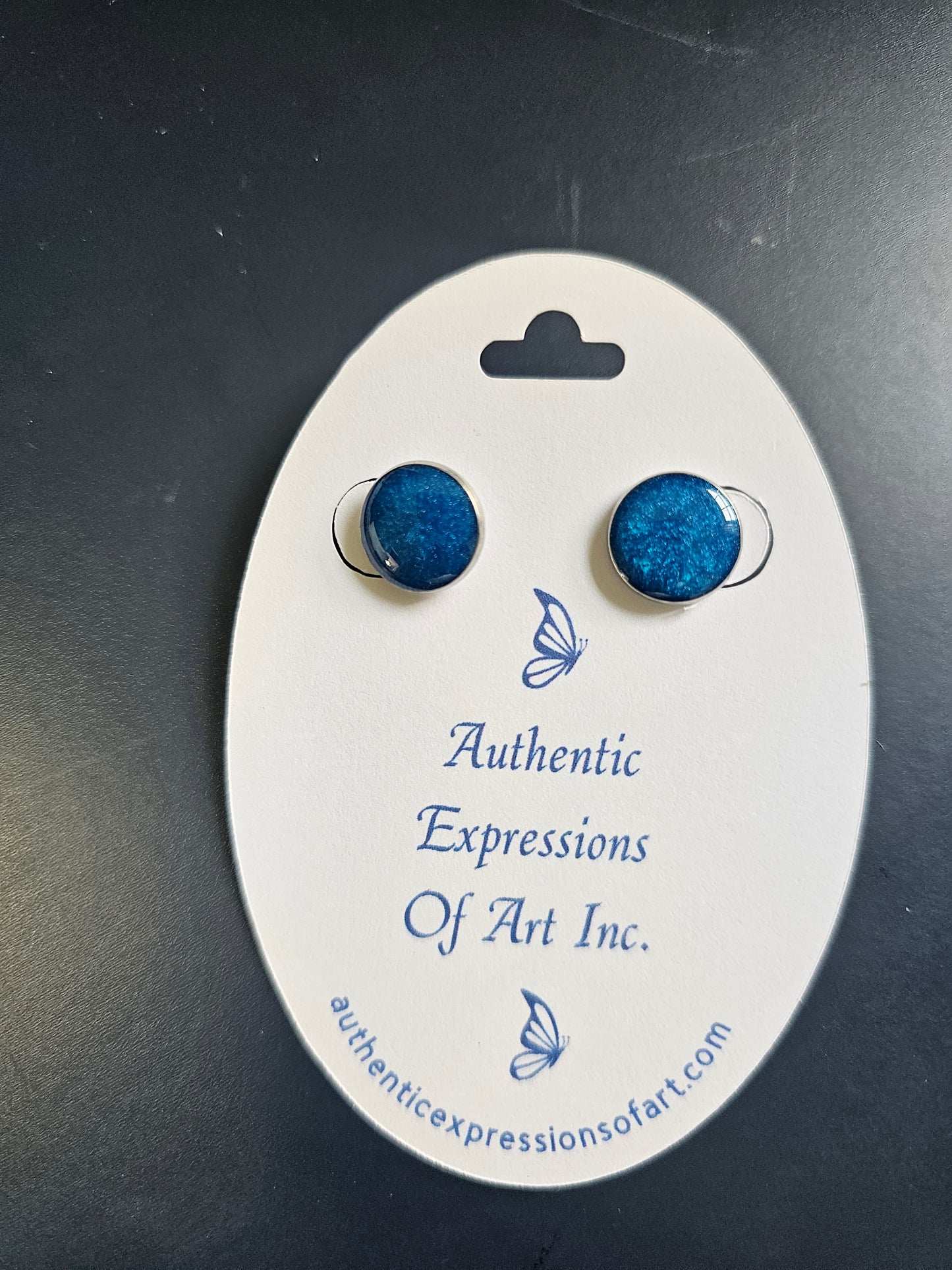 Resin Stud Earrings