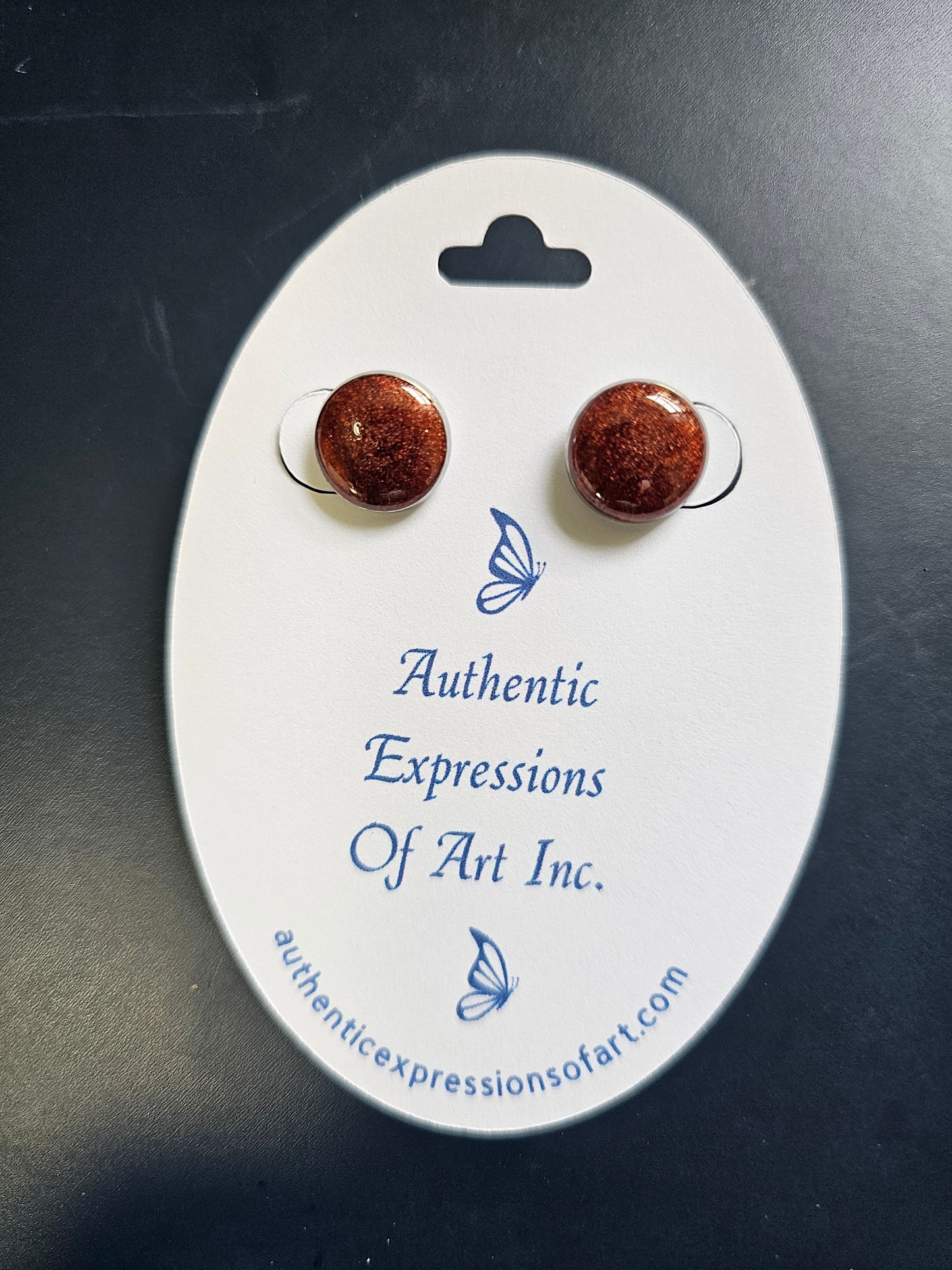 Resin Stud Earrings