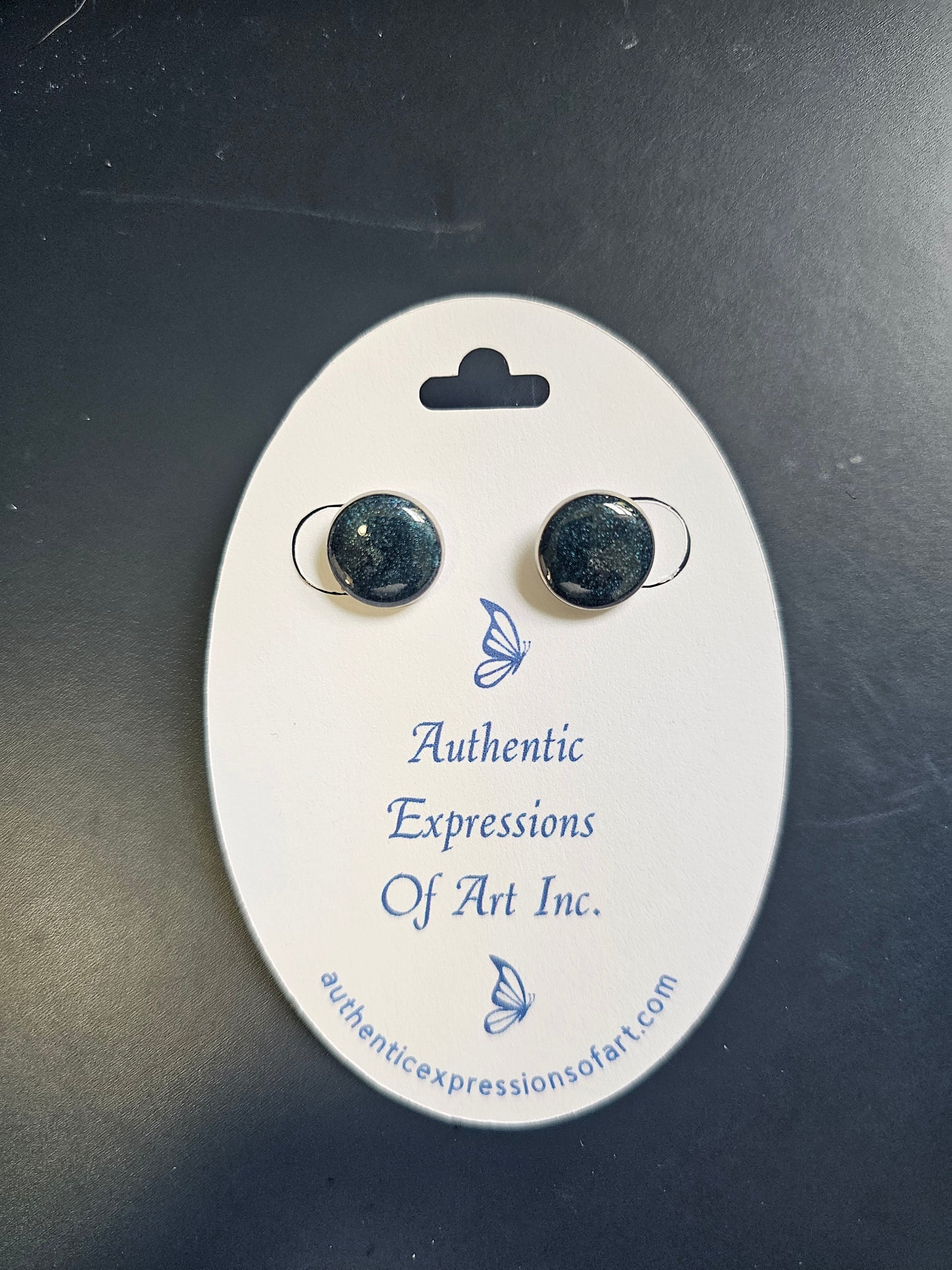 Resin Stud Earrings