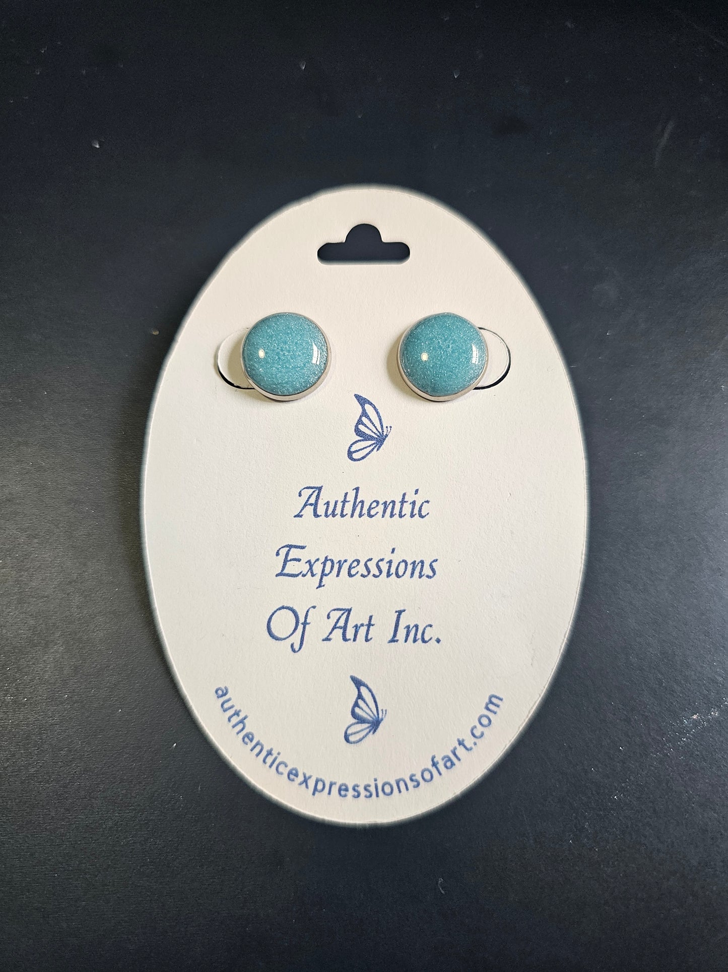 Resin Stud Earrings