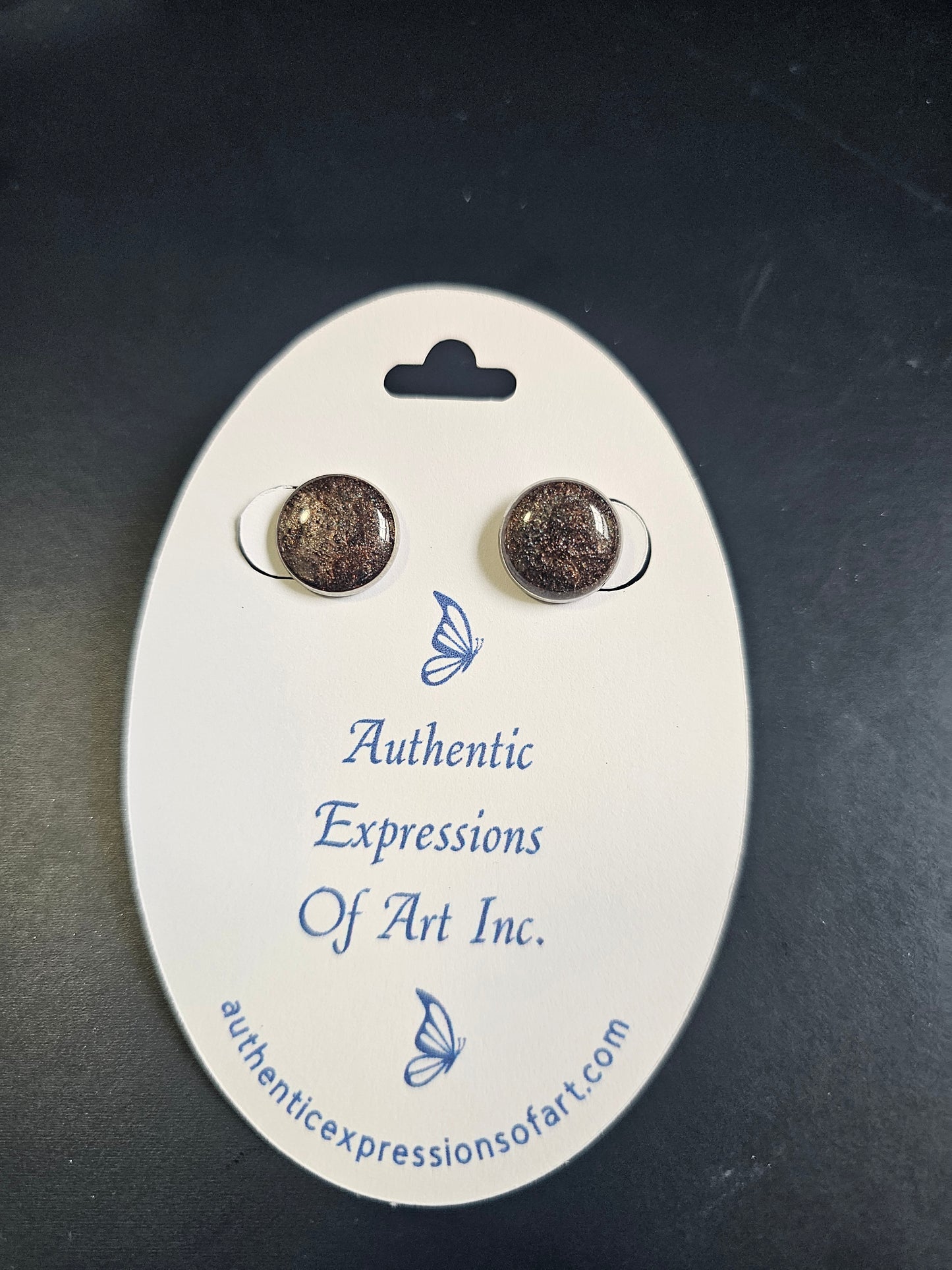 Resin Stud Earrings