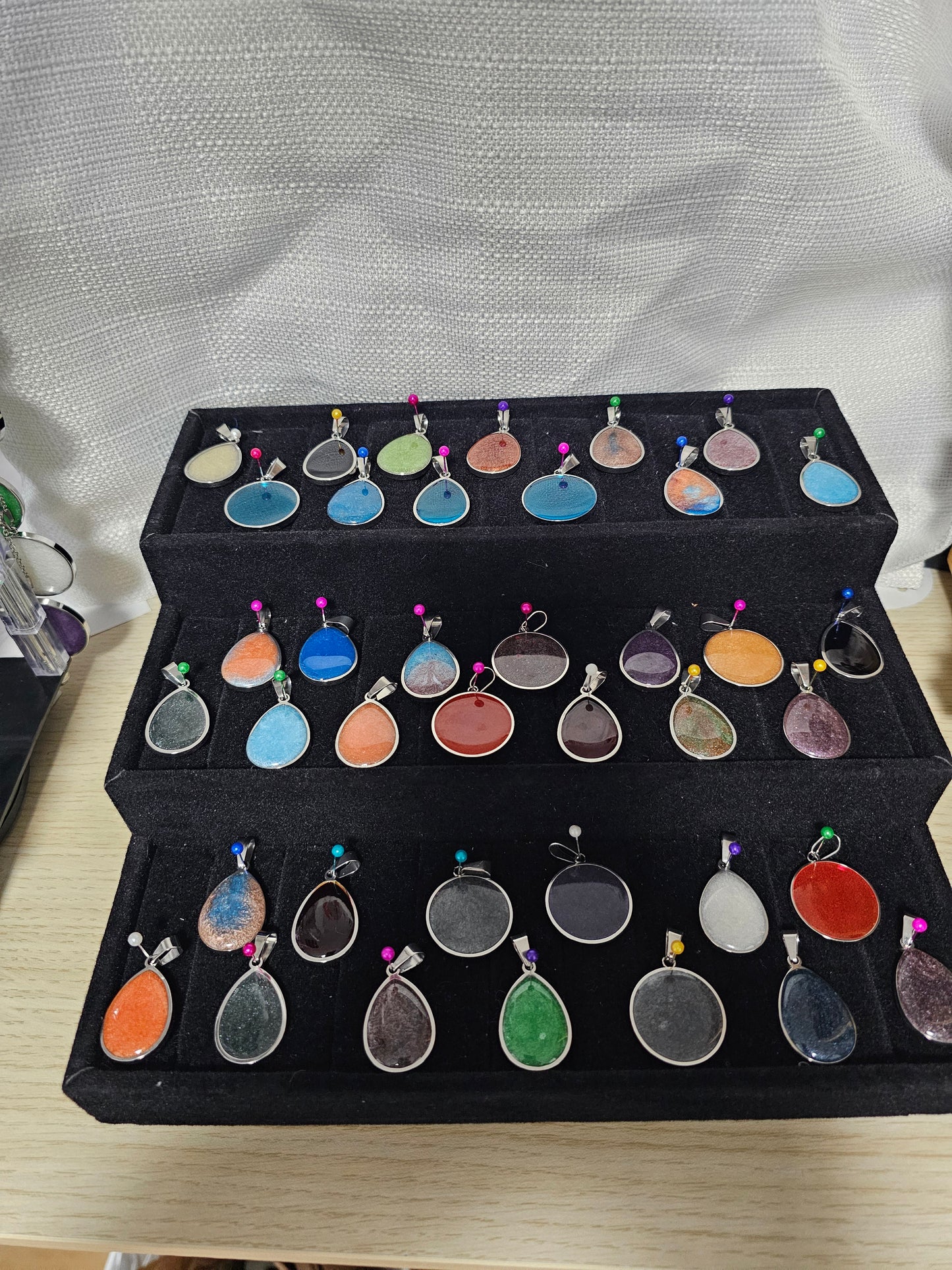 Resin Pendant Necklaces