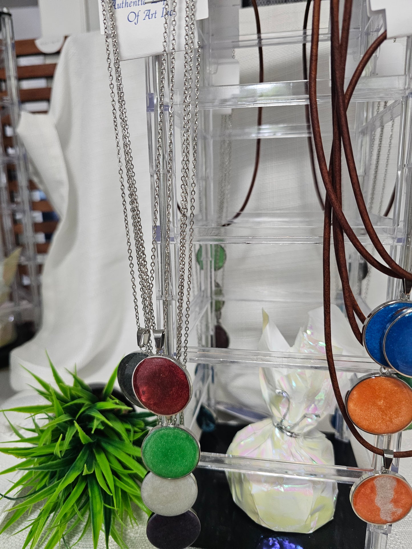 Resin Pendant Necklaces
