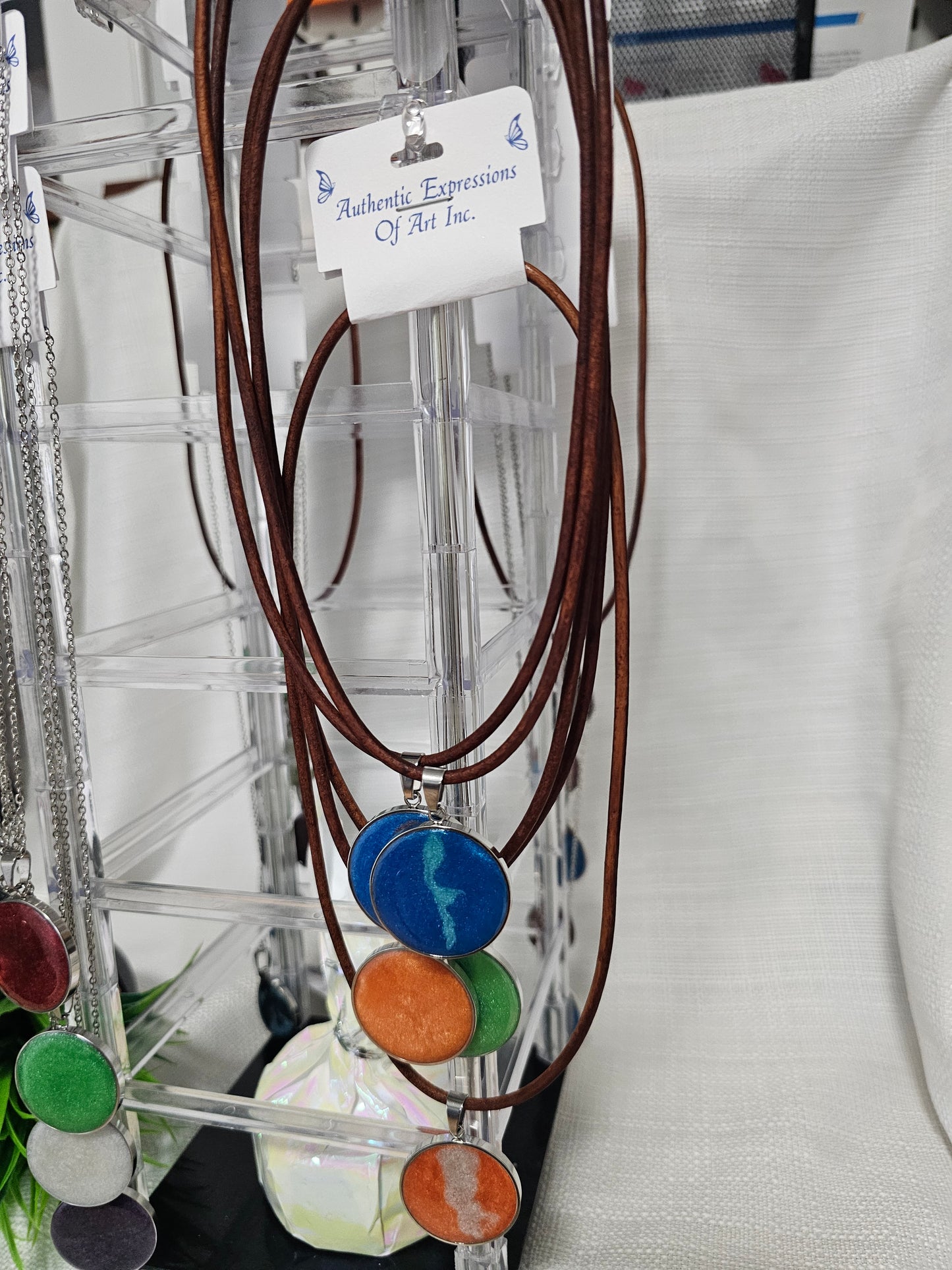 Resin Pendant Necklaces