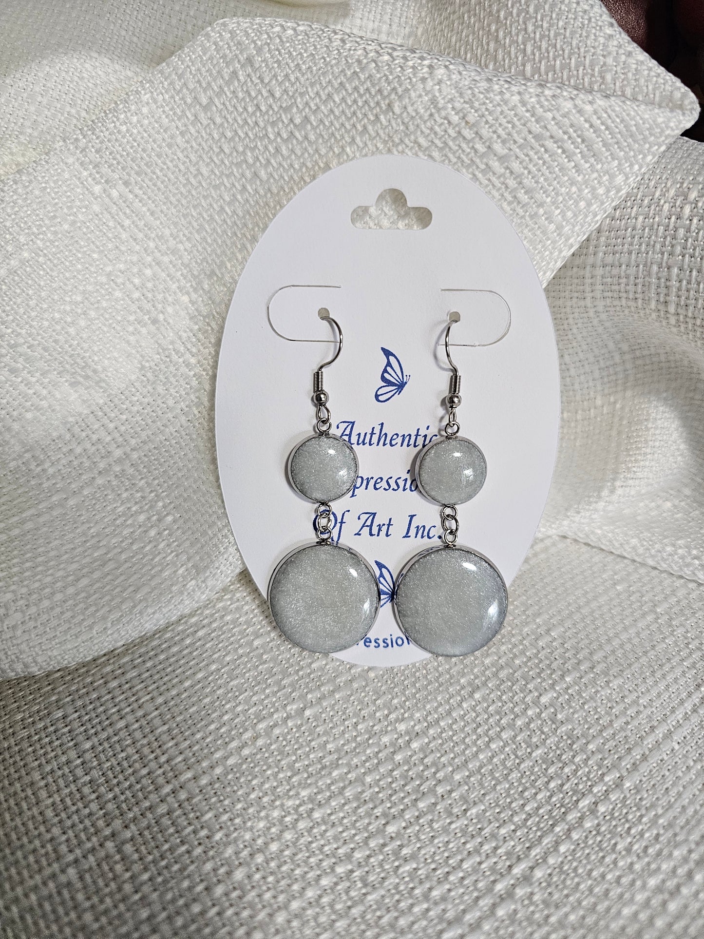 Earring and Necklace Set - Silver