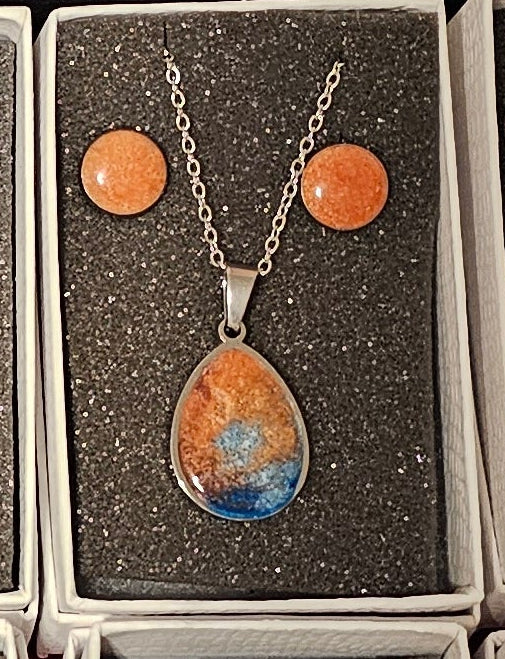 Earring and Necklace Set - Golden Hour