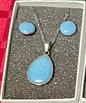Earring and Necklace Set - Baby Blues