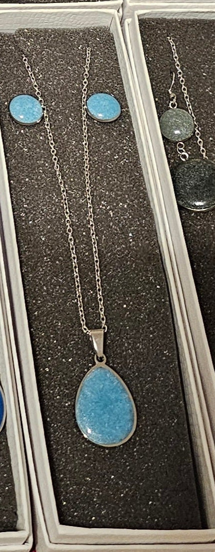 Earring and Necklace Set - Baby Blues