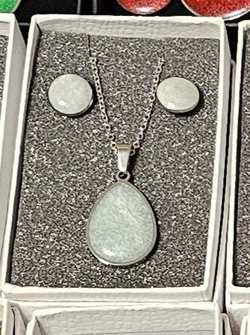 Earring and Necklace Set  - Royal Blue