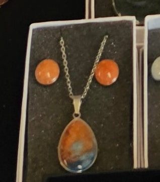 Earring and Necklace Set - Golden Hour